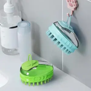 Adjustable Pet Bath Brush Pet Grooming Bath Massage Brush lice removal comb
