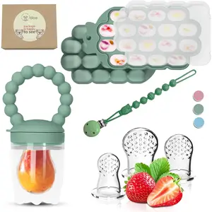 O'doe   Popsicle Molds & 1   Feeders with 1 Clip, 1-Pack Freezer Tray with Lid, 18-Hole Popsicle Molds for  , Includes 3 Extra Pacifiers,