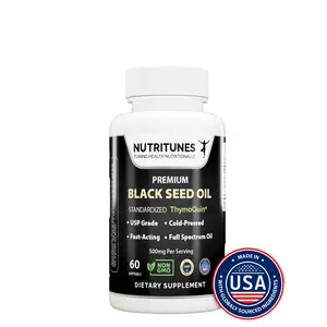 Black Seed Oil 3% Thymoquinone Standardized - Stress, Immunity & Cardiovascular Health Support