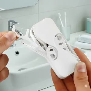 Portable Dental Floss Dispenser & Storage Box, Reusable Travel Floss Container for Home, Car, Camping, On-the-Go - Compact, Hygienic, Dustproof & Moisture-Resistant Case