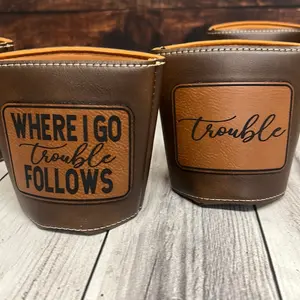 Drinking Koozie Set for Couples - Insulated Coasters - Mugs, Drinkware funny gift idea perfect gift