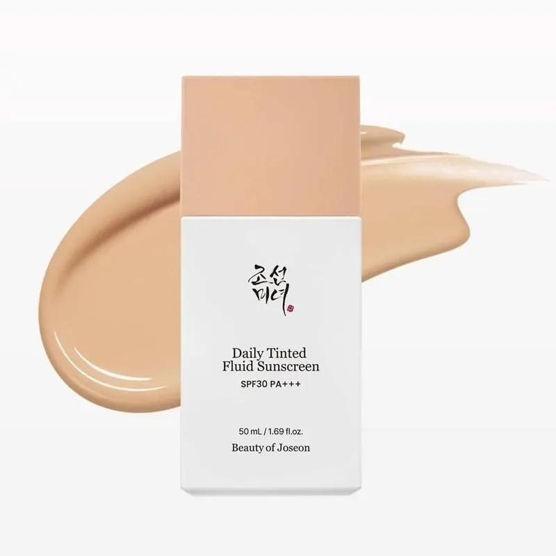 Beauty of Joseon Daily Tinted Mineral Sunscreen Fluid 50mL SPF30 PA+++, OTC Certified Broad Spectrum, Lightweight Tinted Primer, Natural Facial Sun Care For All Skin Types