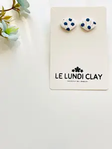 Polka Dot Shell Studs