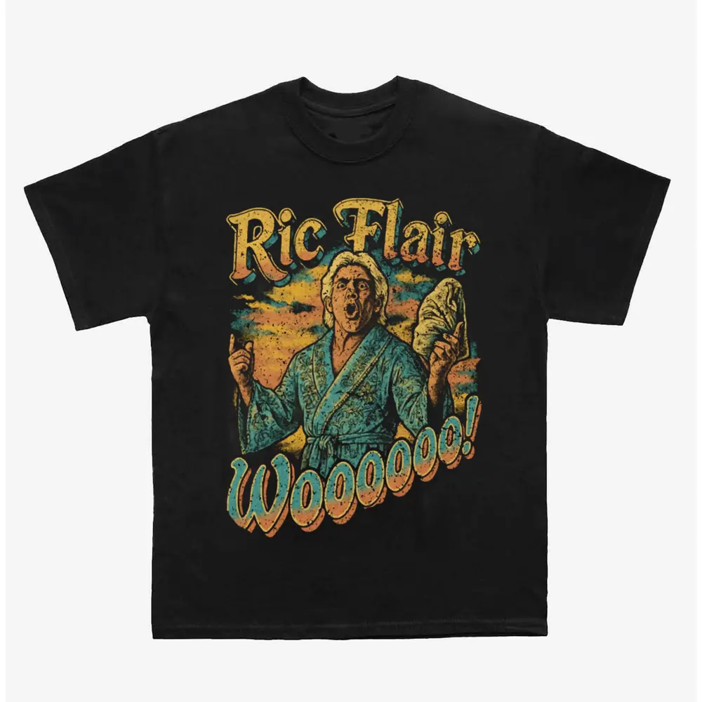 Ric Flair Wrestling T-Shirt, Nature Boy Graphic Tee, Pro Wrestling Fan Apparel