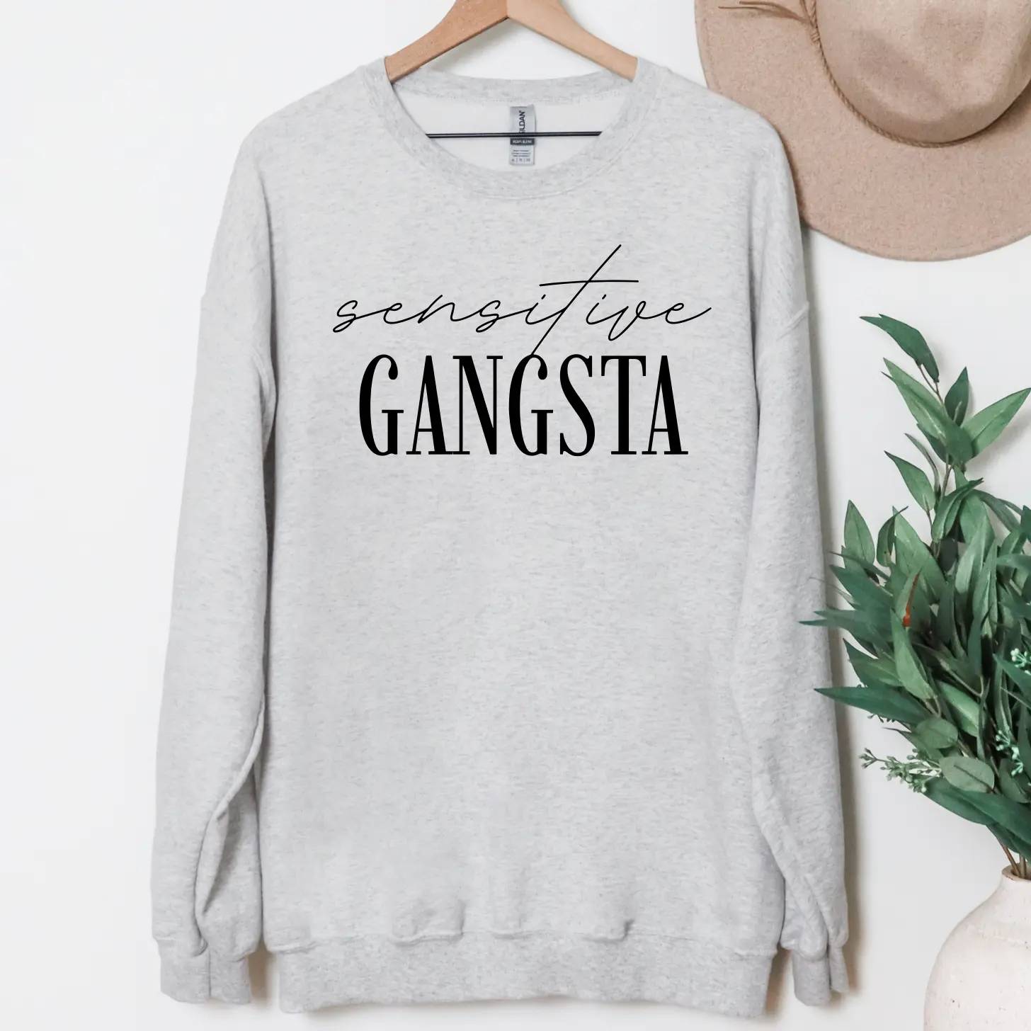 Sensitive Gangsta T-Shirt or Sweatshirt, DTG Printed