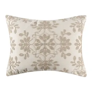 Alessio Embroidered Floral Pillow