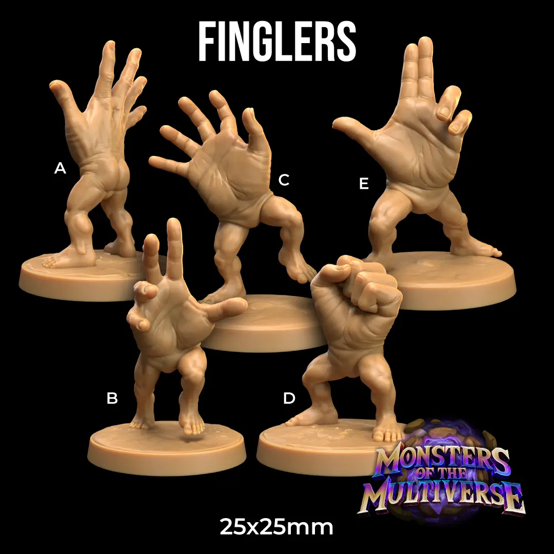 Fingler Mini - The Dragon Trappers Lodge - RPG Miniature 3D Printed Resin DnD Wargaming Mini 32mm Scale