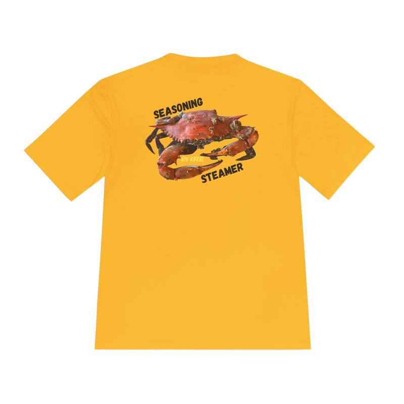 Eastbound Unisex T-Shirt with Steamed Crab Graphics