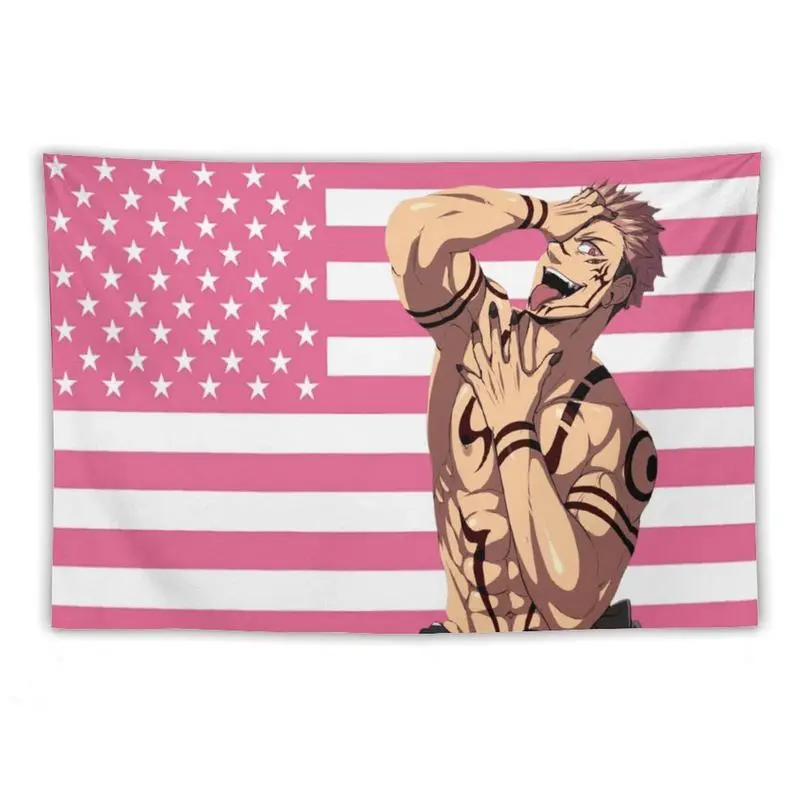 Gojo Satoru Jujutsu Kaisen wall tapestry poster for college dorm cave bedroom living room office party decoration gift Decorative Cotton Light Linen
