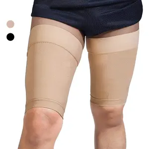 1 Pair Compression Thigh Sleeves, Muscle Support for Men and Women, 4-Way Stretch for Running and Sports, Thigh Compression Gear