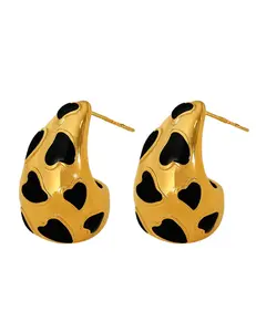 Austin Blaze Heart Drop Earrings-SALE
