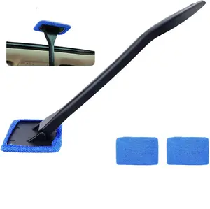 2 Pieces Reusable Refill Pads for Car Windshield and Automatic Window Cleaner, Fit for Auto Interior Cleaning (Blue)