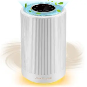 Jafända JF100 Air Purifier for home bedrooms up to 450 square feet with H13 HEPA air filter and 22 dB silent sleep mode, the air purifier eliminates allergens, smoke, dust, mold, pet dander, pollen and more