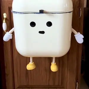 UFORU 3.2-gallon/12-liter kitchen compost bin, can be placed on countertops or under sinks, made of plastic,  can be hung or wall-mounted, suitable for bathrooms, offices, etc. Made of ABS plastic, smooth surface, leak-proof seal. Automatic Dustbin