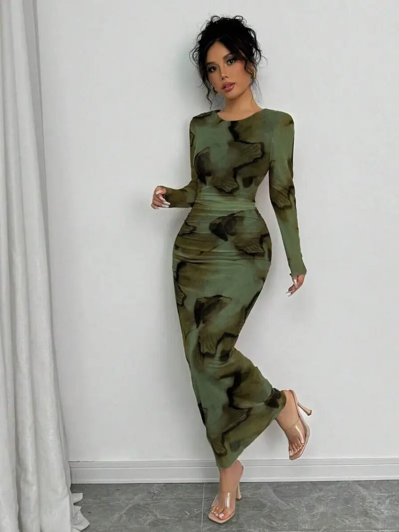 long sleeve skims dress styling - TikTok Shop