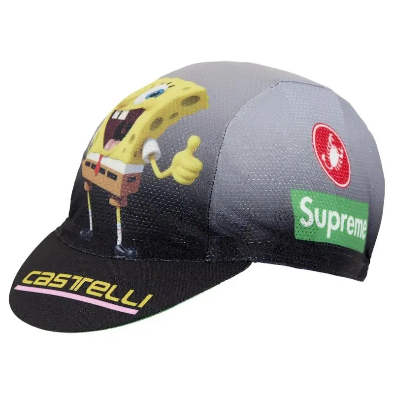 Supreme SpongeBob SquarePants Castelli Cycling Cap Black by StockX