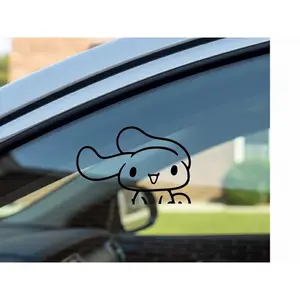 Cinnabon Peeker Sticker, Cinnabon hello kitty Kawaii Car Decal