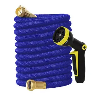 New Flexible Retractable Irrigation Hose, Magic Garden Hose With Spray Gun, High Pressure, Car Cleaning Tool, Plant Watering System With Adjustable Control Valve Switch, Watering Nozzle, Gardening And Lawn Supplies