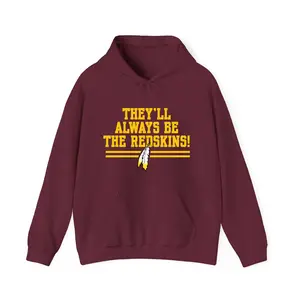 Washington Redskins HTTR Hoodie, Vintage Football Graphic Hoodie, Unisex Cotton Streetwear Tops, Retro Sports Fan Pullover, Gift For Football Fan, Men's Hoodie