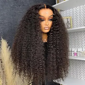 250% Deep Wave 13x6 HD Lace Front Wig Curly Wigs Human Hair For Women Pre Plucked Wet An Wavy Lace Frontal Wig Human Hair
