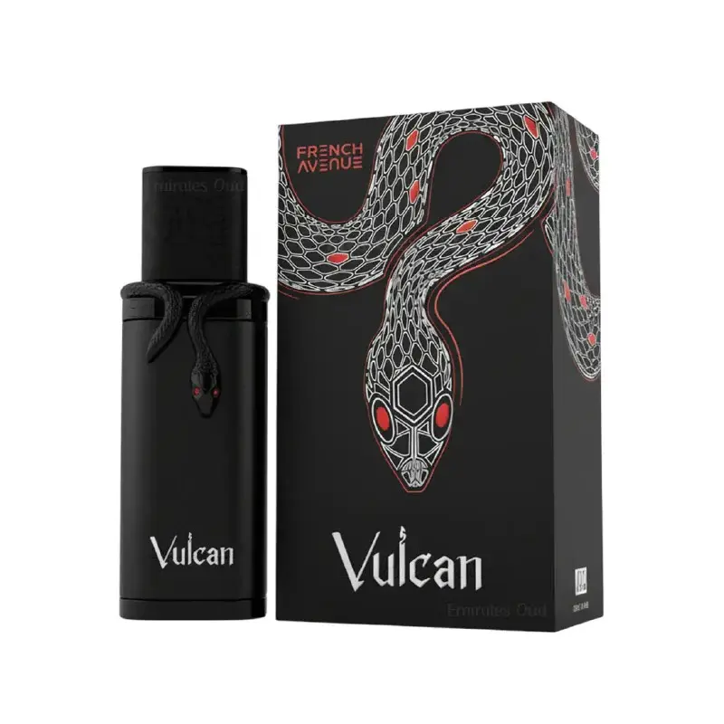 French Avenue Vulcan Bold Fragrance Eau De Parfum Spray for Men - 3.4 oz, Spicy Blend, Alcohol Base, Single Item
