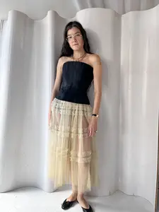 Roberto Cavalli Black Pony Hair Zip Corset