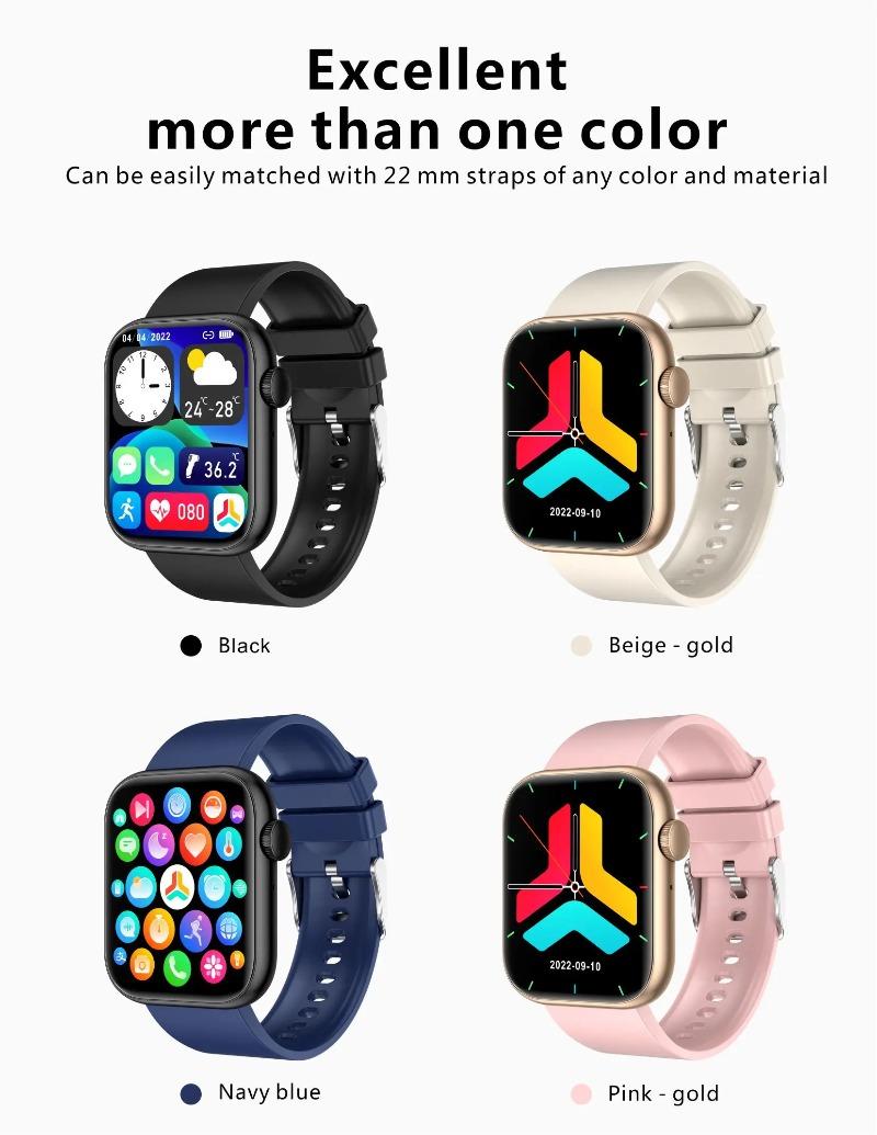 Smart Watch For Women Full Touch Screen Bluetooth Call Waterproof Watches Sport Fitness Tracker Smartwatch Lady Reloj Mujer