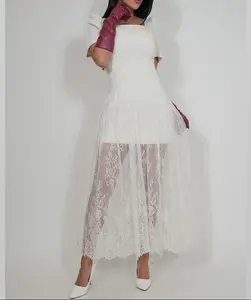 Charlotte Lace Dress-White