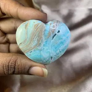 Natural Aragonite Crystal Heart