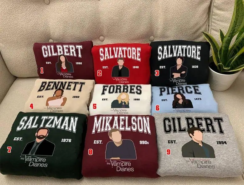 Vintage The Vampire Characters Shirt, Damon Salvatore Homage Shirt, Classic 90s The Vampire Shirt, Thank You For The Memories Shirt Gift for Men and Women