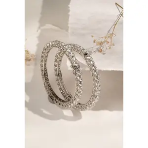 Regalia Silver Cutwork Bangles – Intricate Pair for Festive Elegance