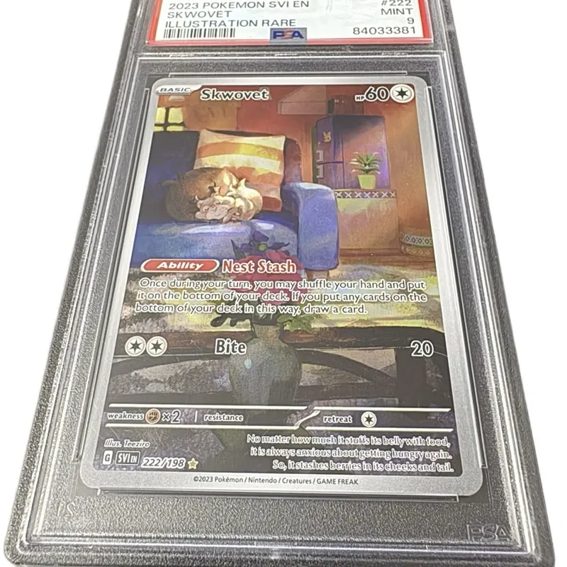 Pokmon Skwovet Illustration Mint 9 Card Graded Trading Card - TikTok Shop Pokmon Skwovet Illustration Mint 9 Card Graded Trading Card - TikTok Shop
