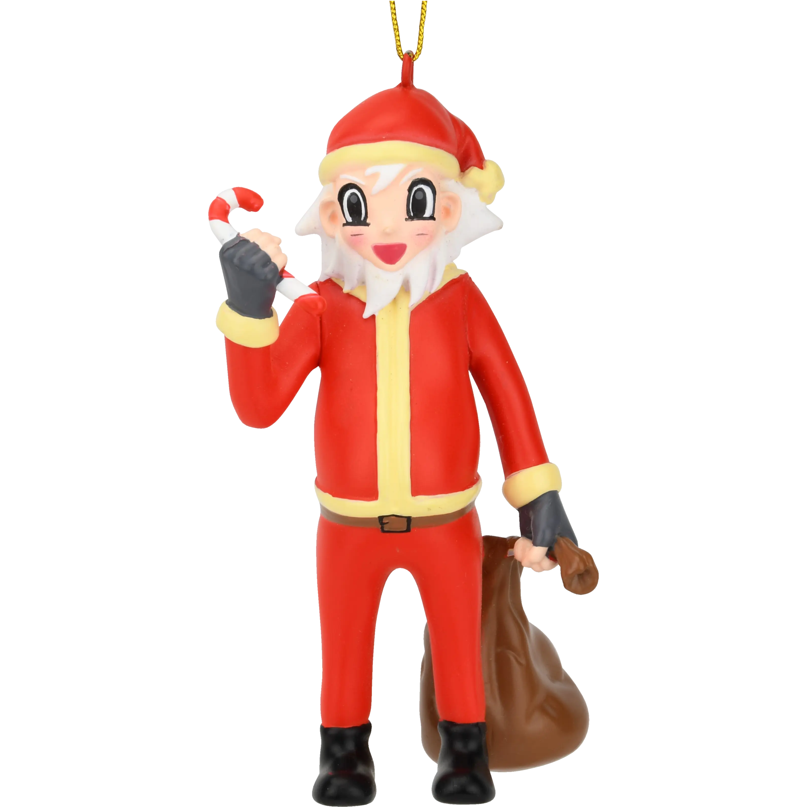 Tree Buddees Anime Santa Claus Christmas Ornament - Adorable Kawaii Design with Big Eyes & Warm Smiles - Perfect for Anime Lovers & Holiday Decor