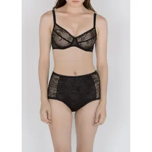Ballet Lace High-Waist Brief in Black & Brights
