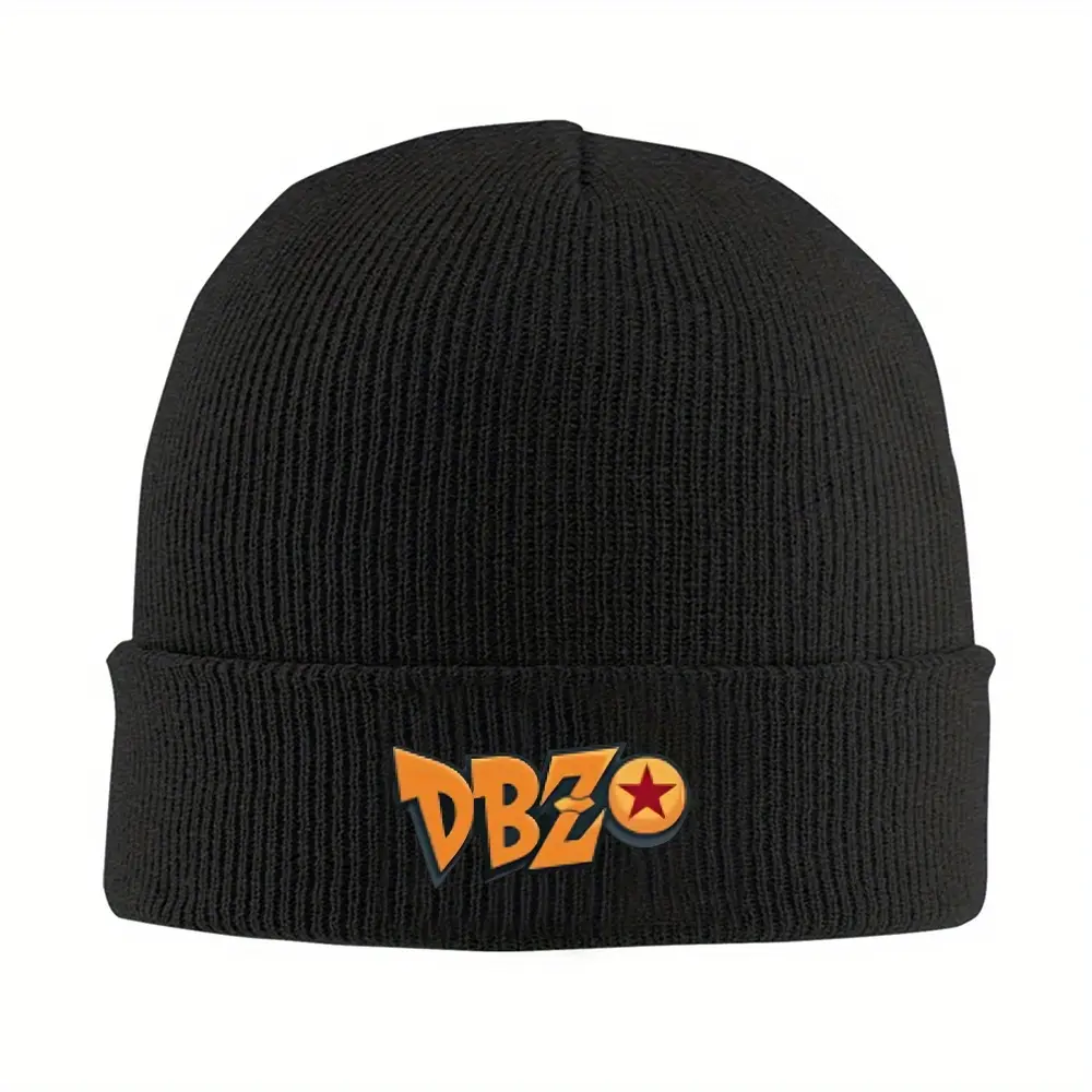 1 piece DBZ Star Hat, Unisex Windproof Warm Ski Hat, Knitted Hat, Slightly Elastic, Unisex Fashion Style