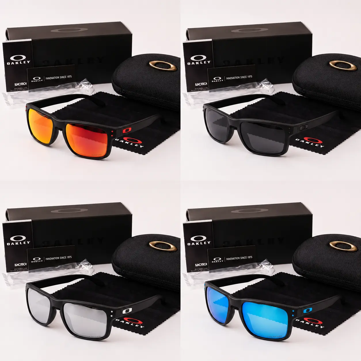 Oakley Premium Square Frame Sunglasses for Men Women Polarized UV Protection Outdoor Driving Sports Eyewear Full Box