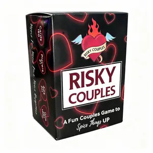 RISKY COUPLES - Super Fun Couples Game for Date Night: 150 Dares & Questions for Your Partner. Romantic Anniversary & Valentines Gifts. Card Game for Couple