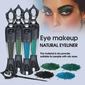 Lakerain Shaid Luxurious Pearl Glitter Long-lasting Non-fading Fine Silky Eyeliner Powder Black Eyeliner Powder