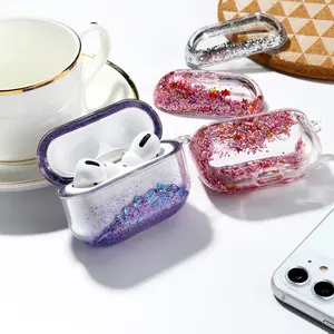 Quicksand Luminous Bluetooth Headset Case Suitable For AirPods Second And Third Generation Apple Wireless Protective Cover Japanese And Korean Trendy Products