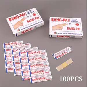 100pcs Non-Woven Bandage Hemostatic Cloth, Anti-Wear Heel Waterproof Cartoon Cute Breathable Elastic Bandage, Home Protection Outdoor Sports Essential, Waterproof Design