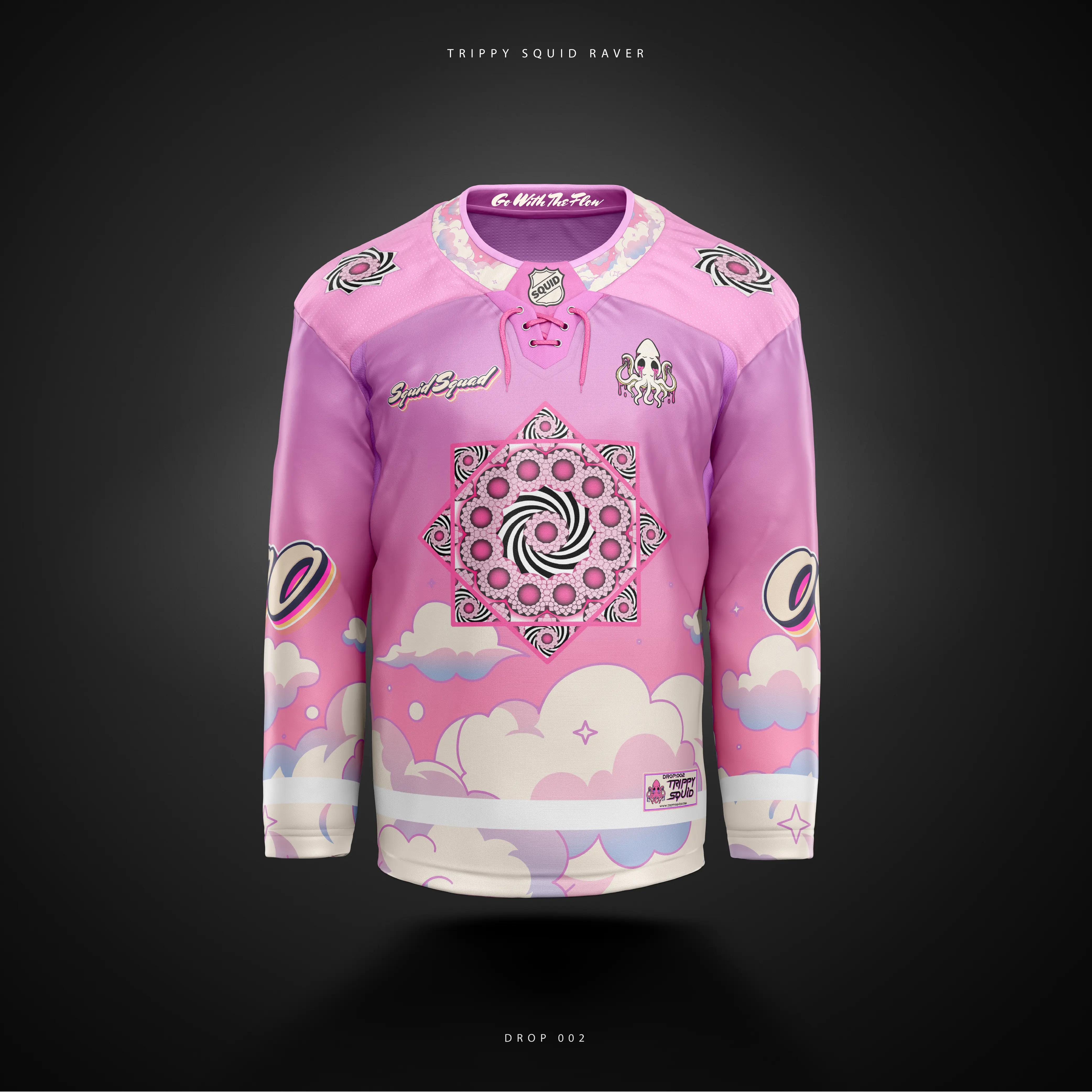 D.002 - Trippy Squid Flowmies Jersey (Full Embroidered)