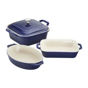 STAUB Oven-to-Table Baking Dishes, 4-pc Mixed Set, Ceramic
