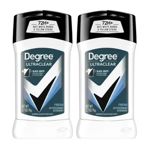 Degree Men UltraClear 72H Men's Antiperspirant Deodorant Stick, 2.7 oz Twin Pack