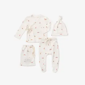 Fox Printed Organic Cotton Layette Set