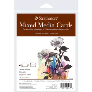 400 Series Mixed Media Cards 5x6.875 inches 6 Pack Envelopes Included Custom Greeting Cards for Weddings Events Birthdays