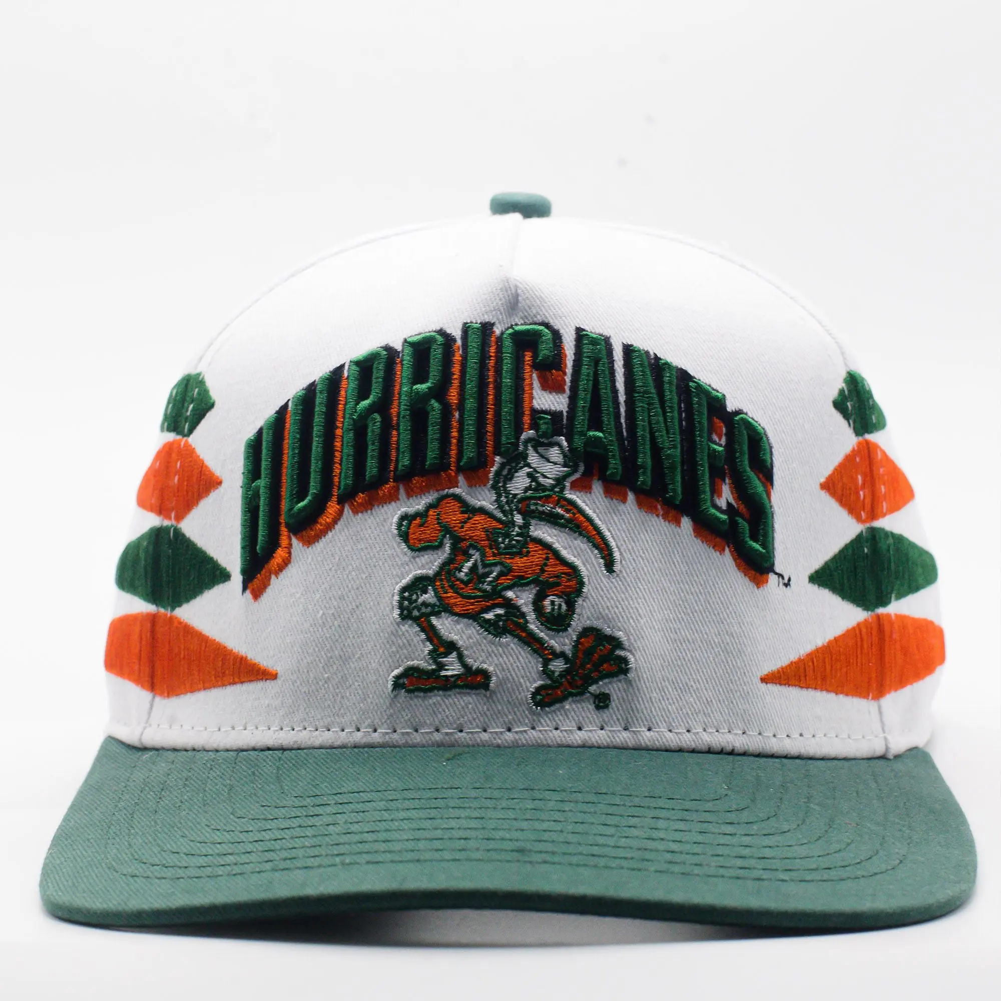 Miami Hurricanes Retro SnapBack Trucker Hat - Embroidered Graphic, Stylish Fashion & Clothes Accessory, Hats Snapback, Embroidered Hat