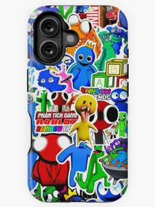 Soft Cactus Rainbow Friends Iphone Case Phone Case Phone Cases Phone Cover Hard Case Tough 2-Piece Phone Case