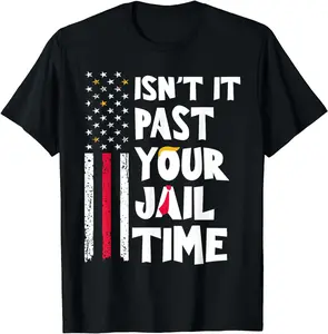 Isn't It Past Your Jail Time? Funny Sarcastic Quote T-Shirt Unisex Heavy Cotton Casual Floral