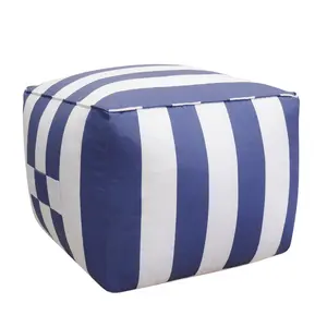 Galaxy Striped Pouf Ottoman