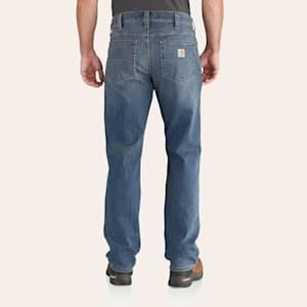 Carhartt Men's Medium Wash Rugged Flex Work Jeans